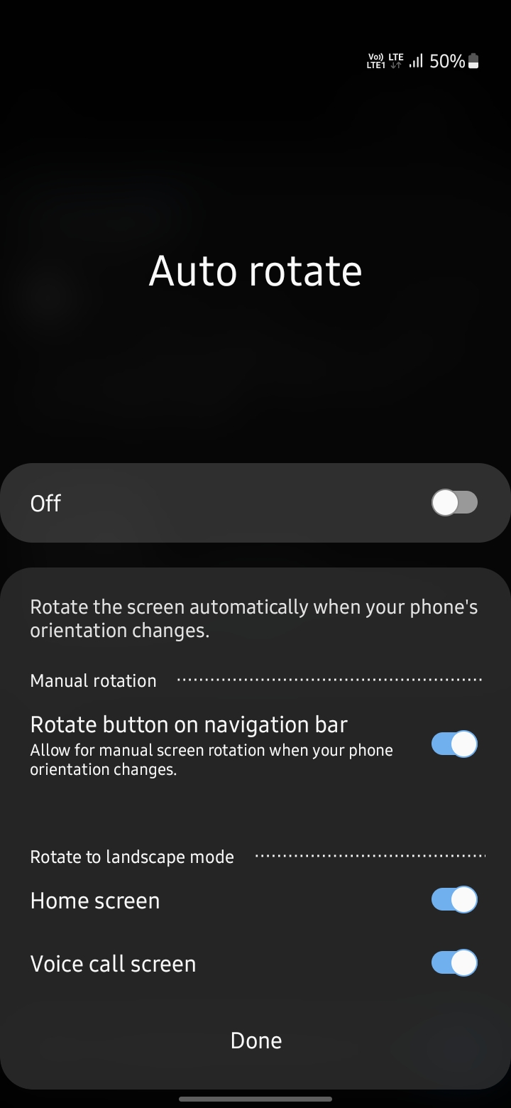 Auto rotation Samsung Members