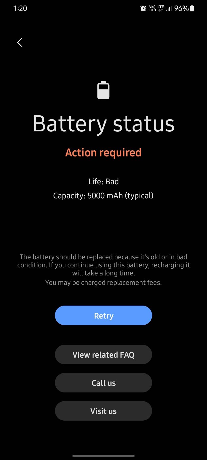 Battery health Samsung Members