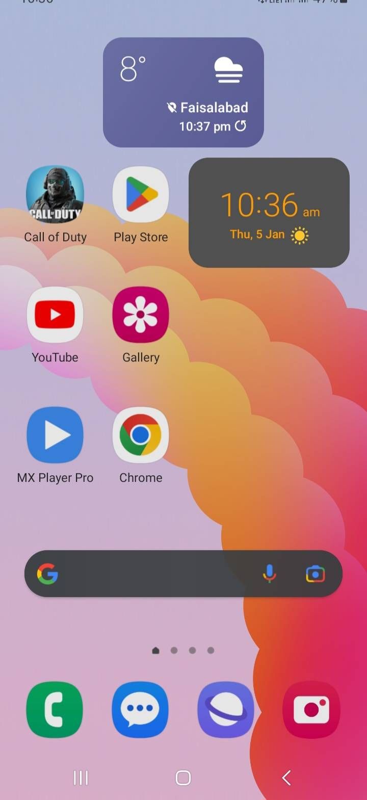 A12 after update home screen and lock Samsung Members