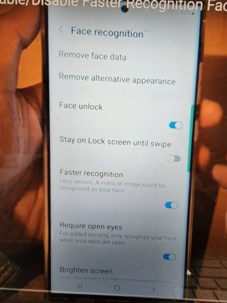 Samsung galaxy s22 ultra faster face recognition r... - Samsung Members