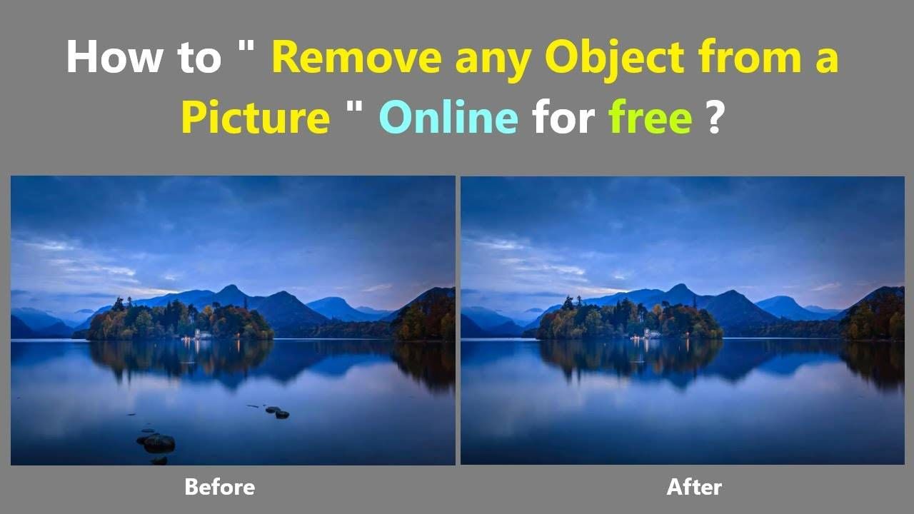 Photo object online remover online