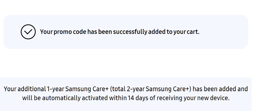 2 year Samsung Care+