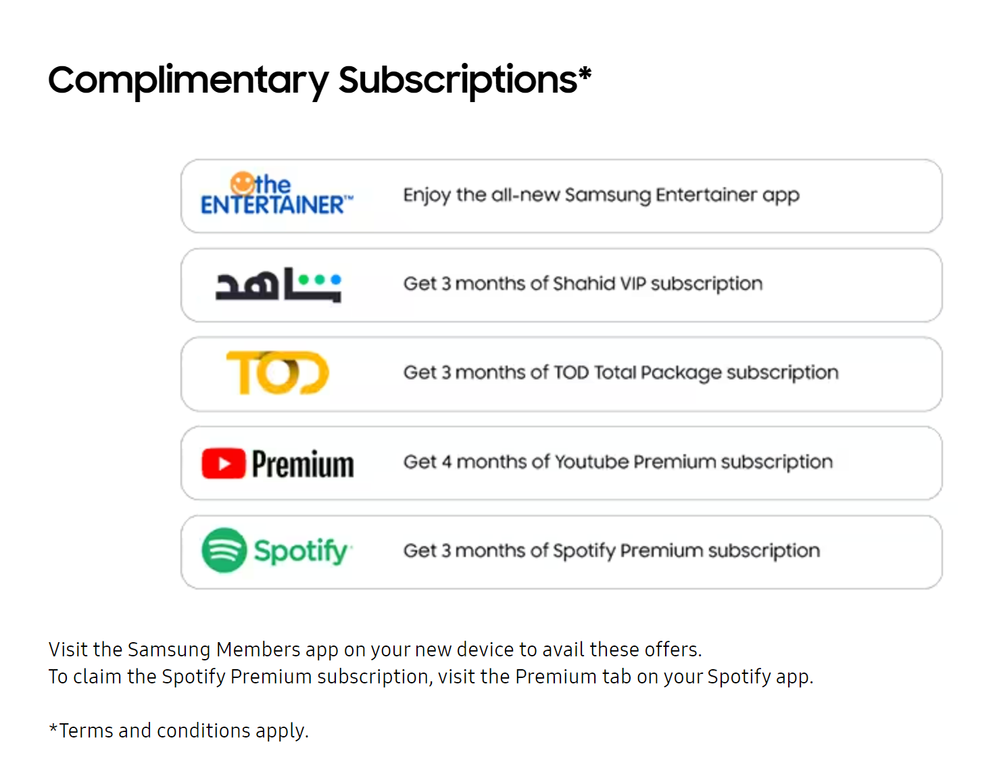 Complimentary 3 months subscriptions