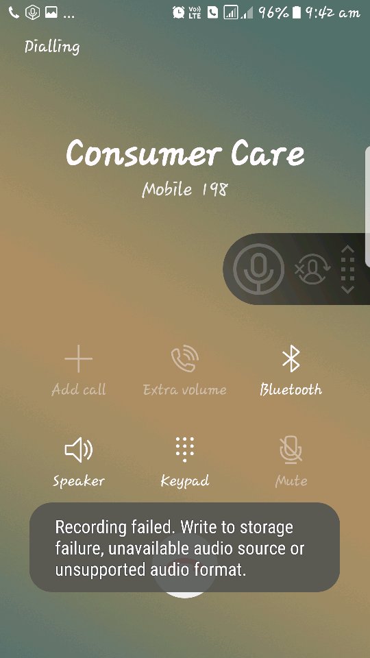 call recorder not working - Samsung Members