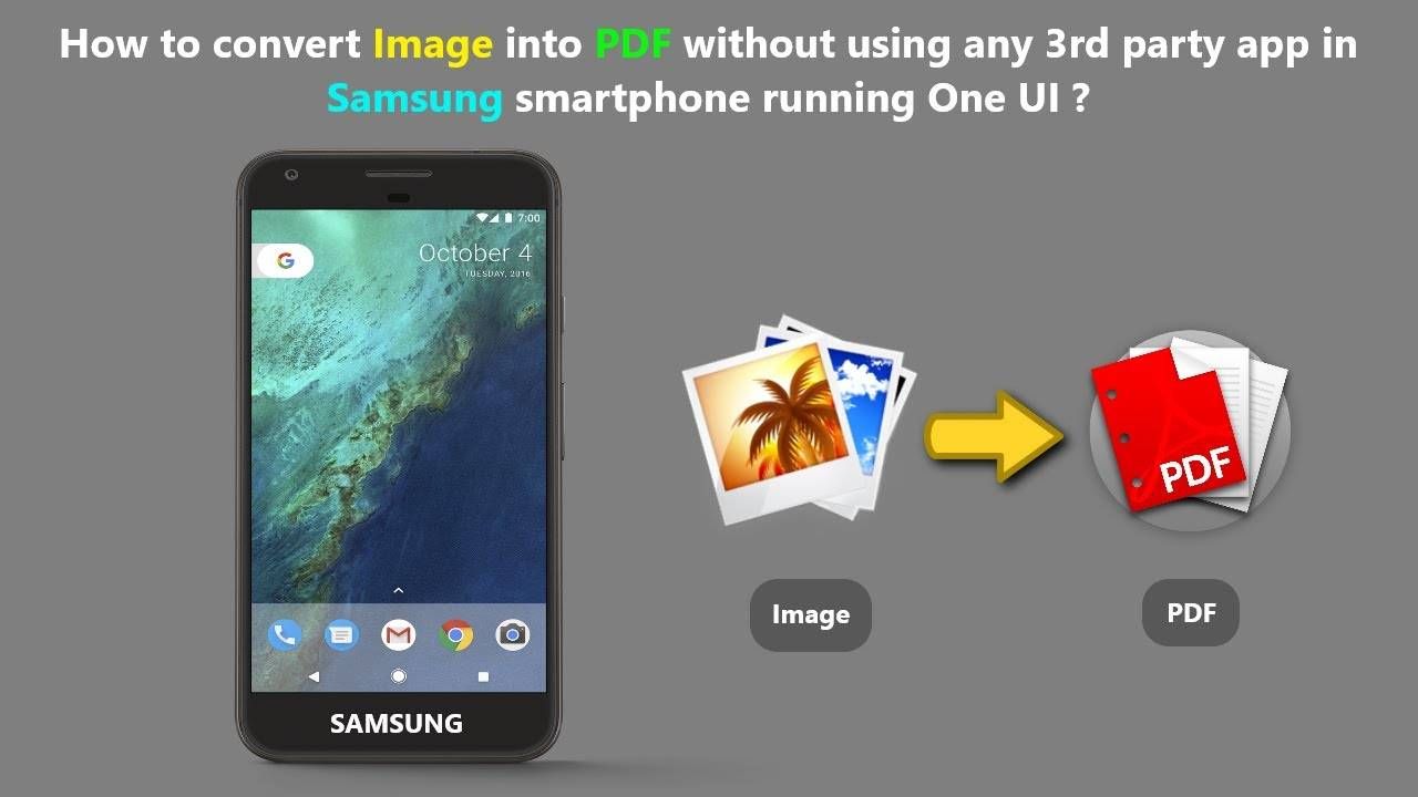 how to convert image to pdf file in samsung