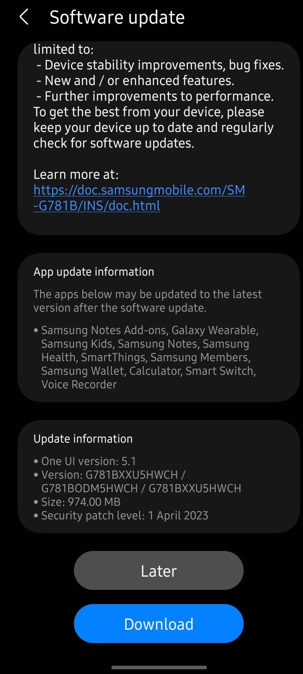 Samsung Galaxy S20 FE 5G gets November 2023 security update