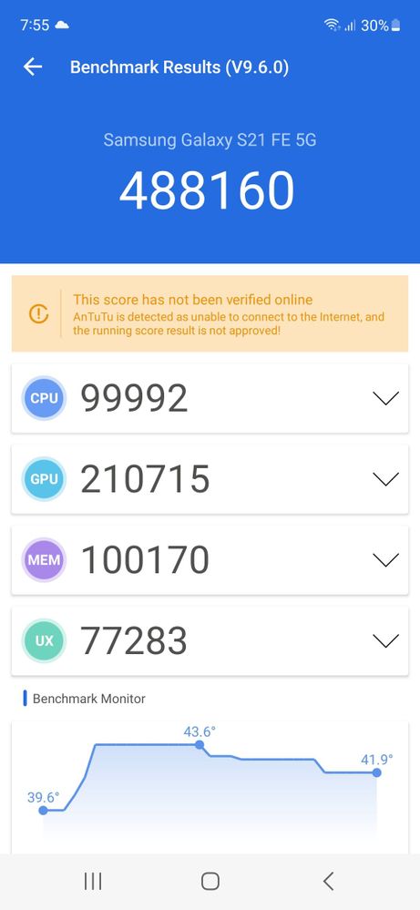 Solved: S21 FE - Antutu score 4.5 to 4.8 - 8 GB variant - Samsung Members