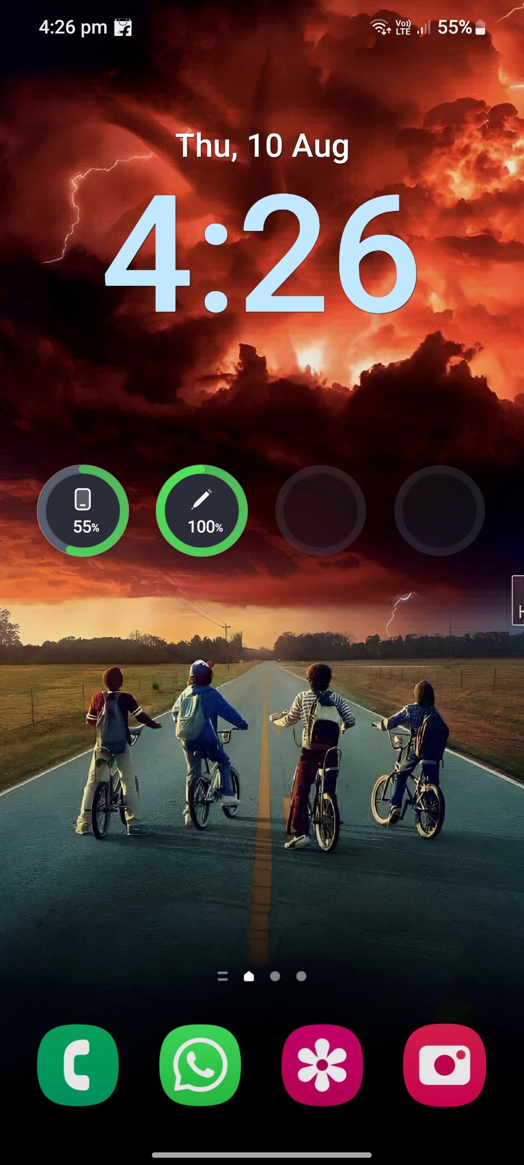 how to set different wallpaper on lock screen and home screen samsung