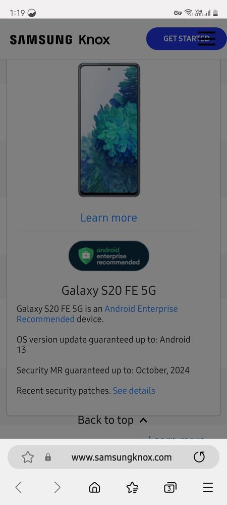 S20 FE 5G - NO ANDROID 14 CONFIRMED in Samsung web... - Samsung Members