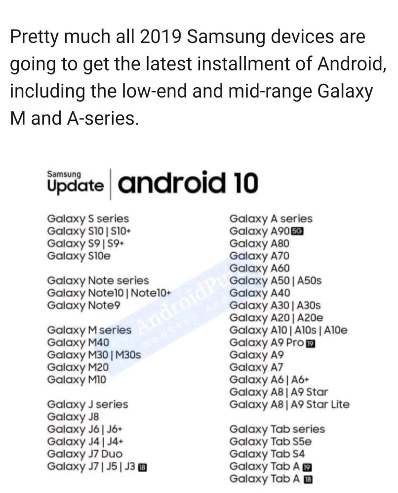 Samsung devices getting Android 10 - Samsung Members