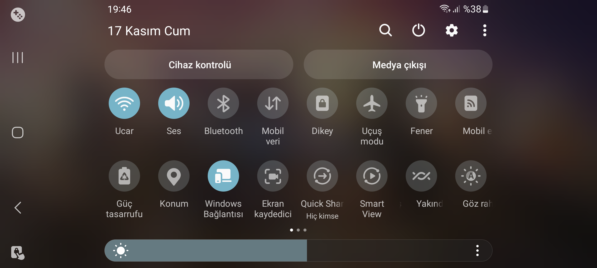 OneUI6 qucik panel yatay modda nasıl - Samsung Members