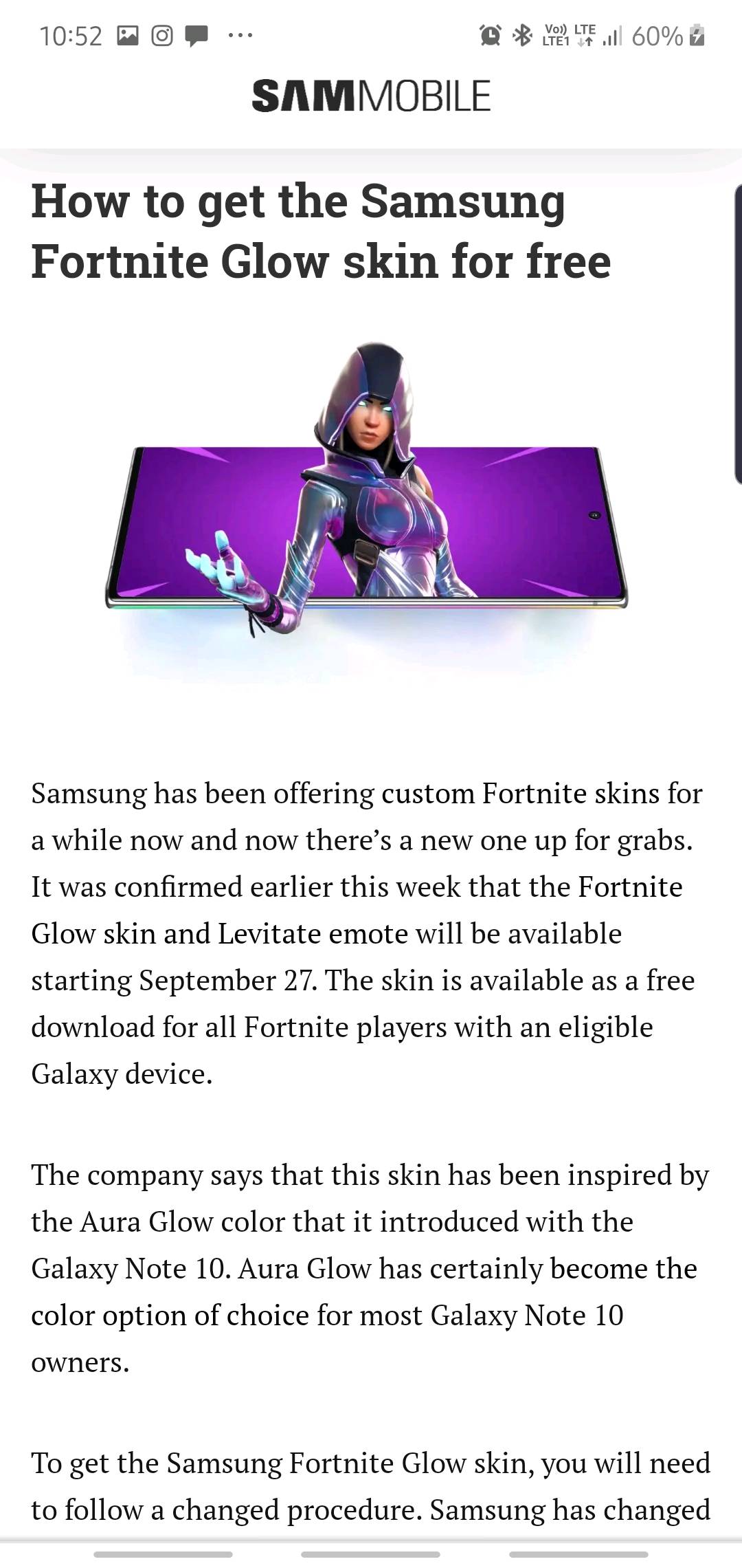 How to get Samsung fortnite Glow skin for free! - Samsung Members