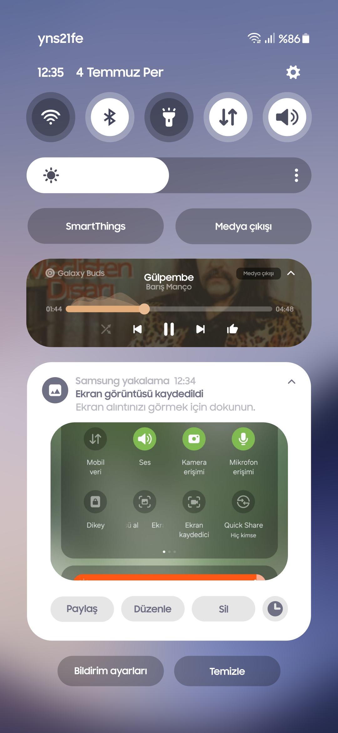 Sizce Quick Panel böyle gözükseydi nasıl olurdu? ⚙... - Samsung Members