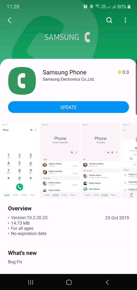 Samsung Phone App Update Available - Samsung Members