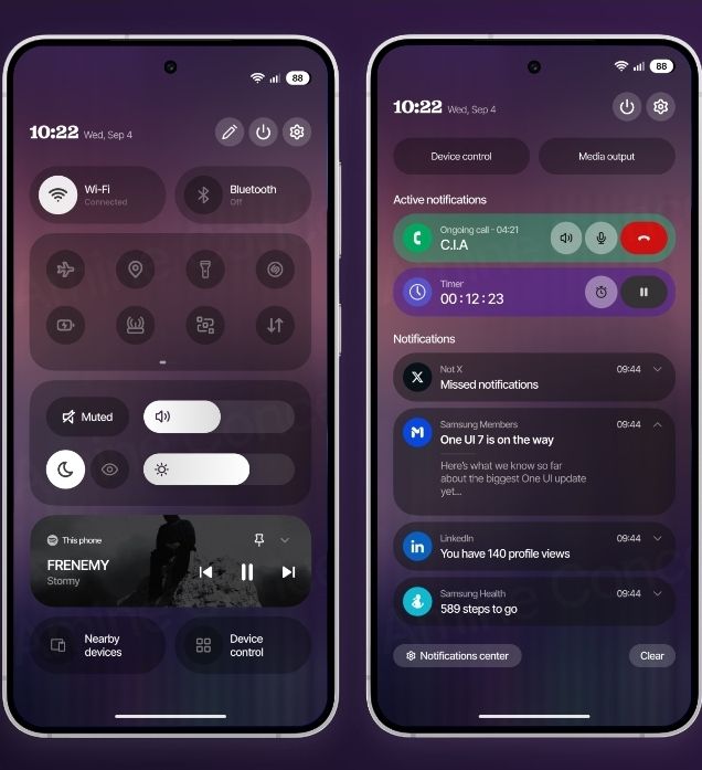 🔥🥳🥳 NEWW One UI 7 Control center is looking 🔥 ... - Samsung Members