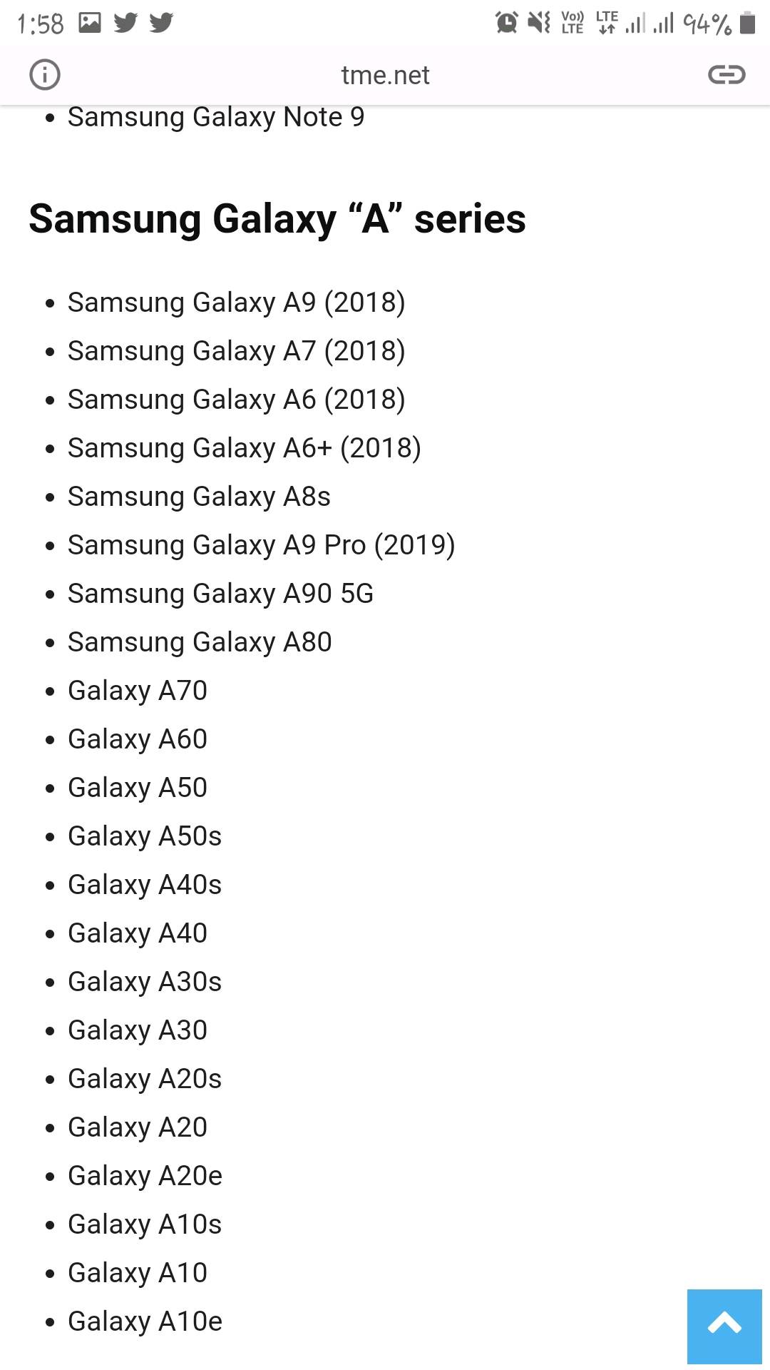 Android 10 eligible models list - Samsung Members