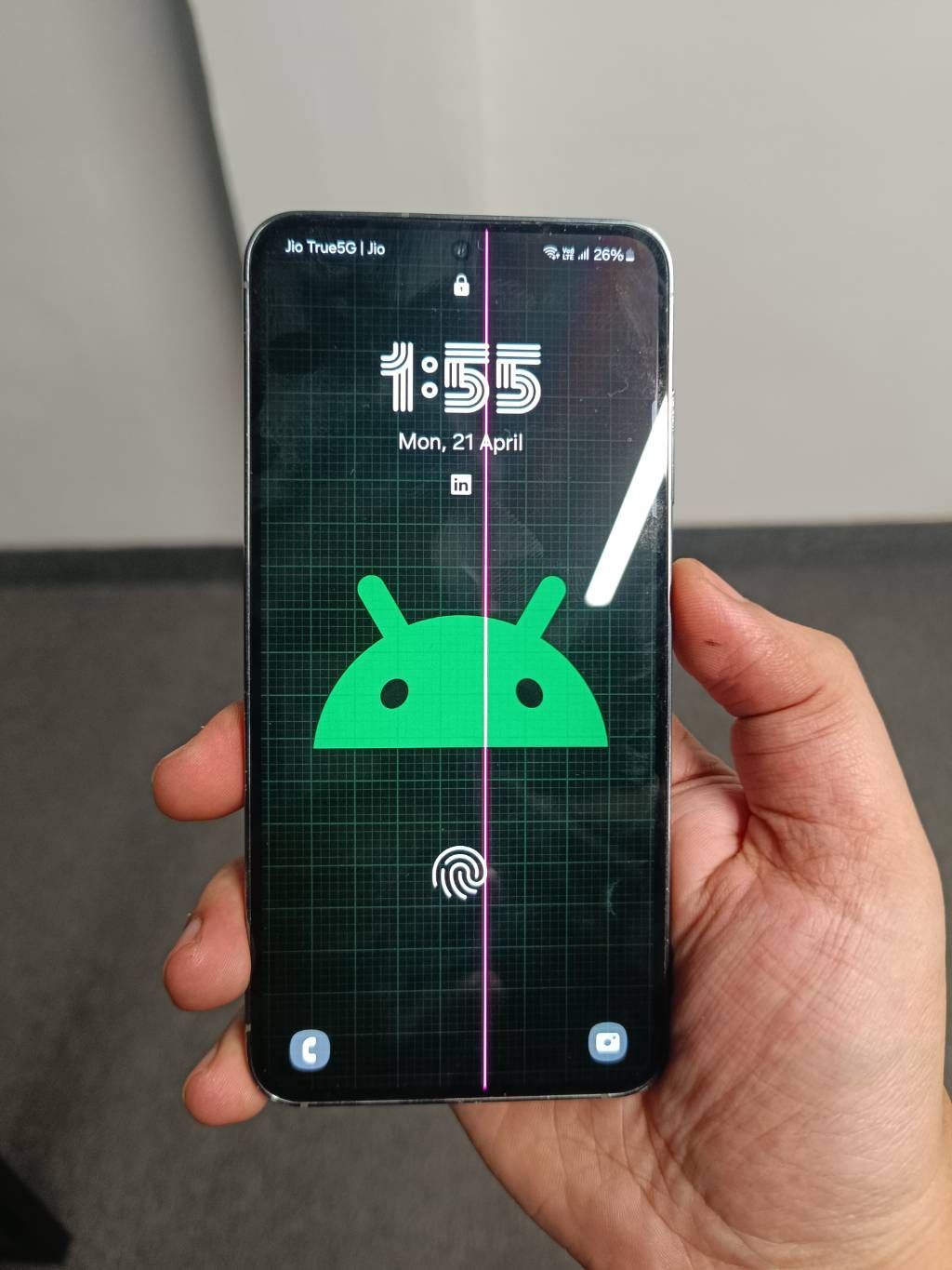 Pink Line on Display (No Physical Damage) (Updated... - Samsung Members