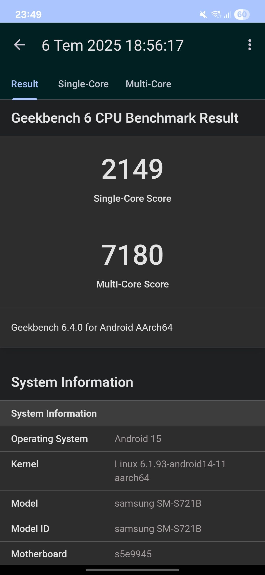 S24 FE Antutu skoru - Samsung Members