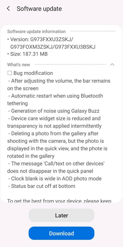 galaxy s10 one ui 2.0 6th beta