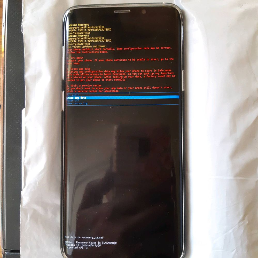 device not booting after one ui 2 and android 10 b... - Samsung Members