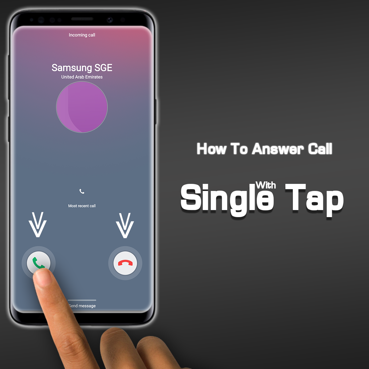 How to answer a call with a single Tap Samsung Members