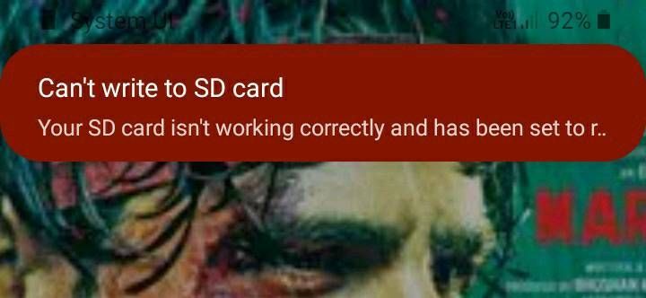 Solved: Can't write to SD card - Samsung Members