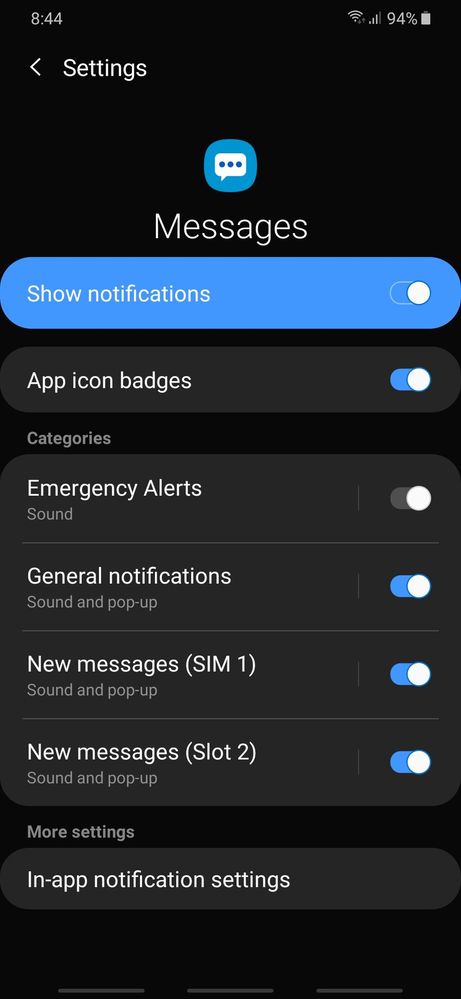 Didn T Get Notifications From Message App Samsung Members