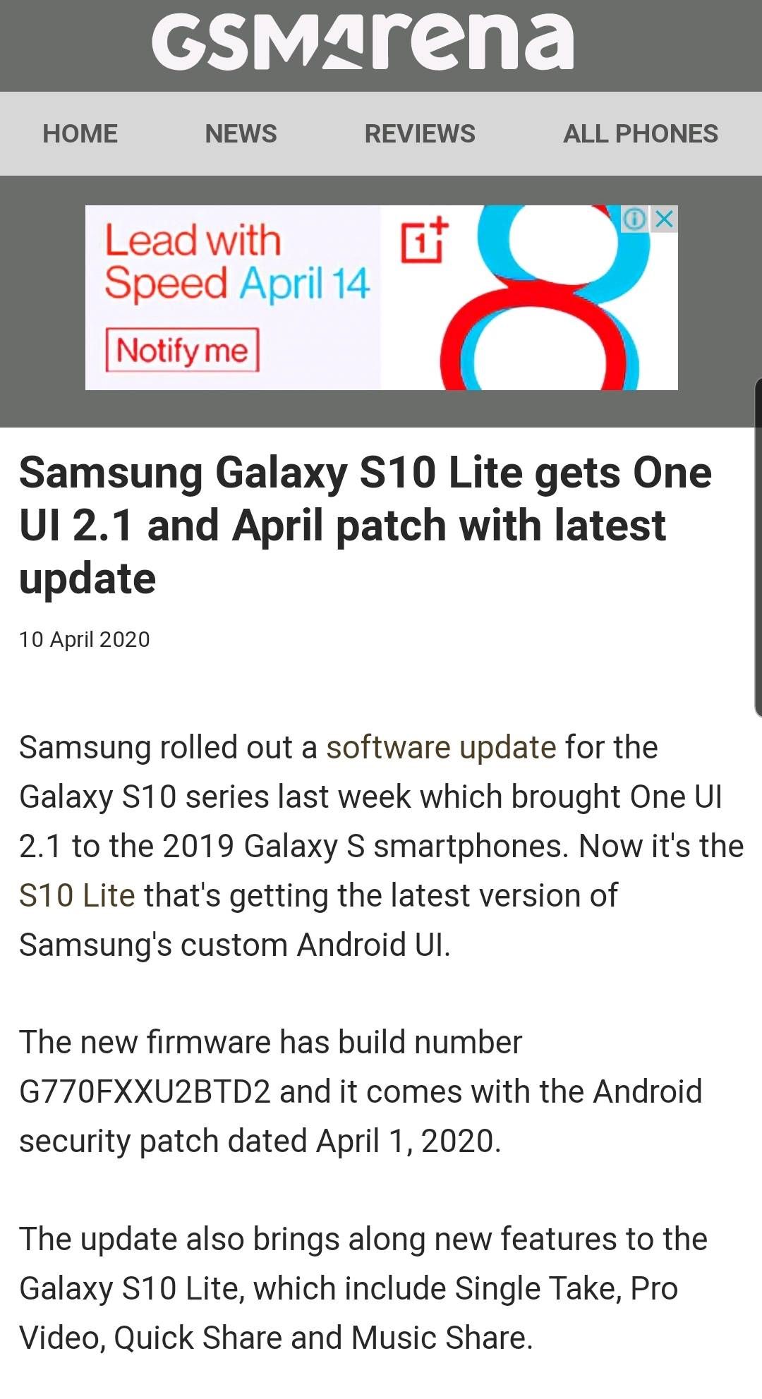 one ui 2.1 for samsung galaxy s10 lite - Samsung Members