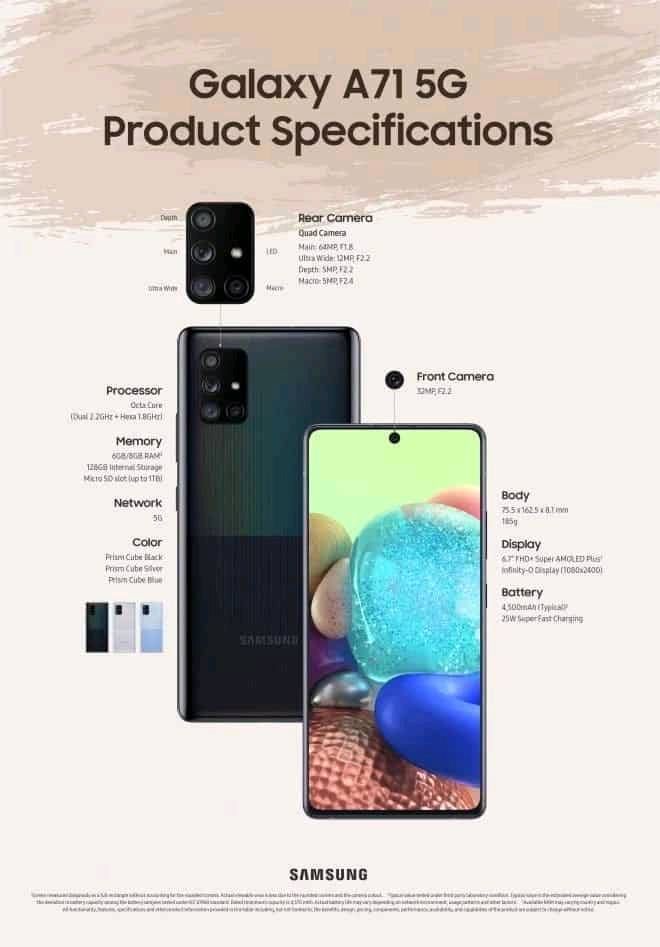 Samsung Galaxy A71 5G specifications - Samsung Members