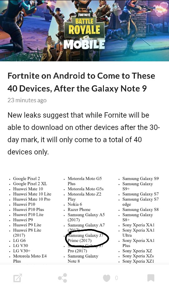 fortnite supported device j7 Prime and pro - Samsung Members