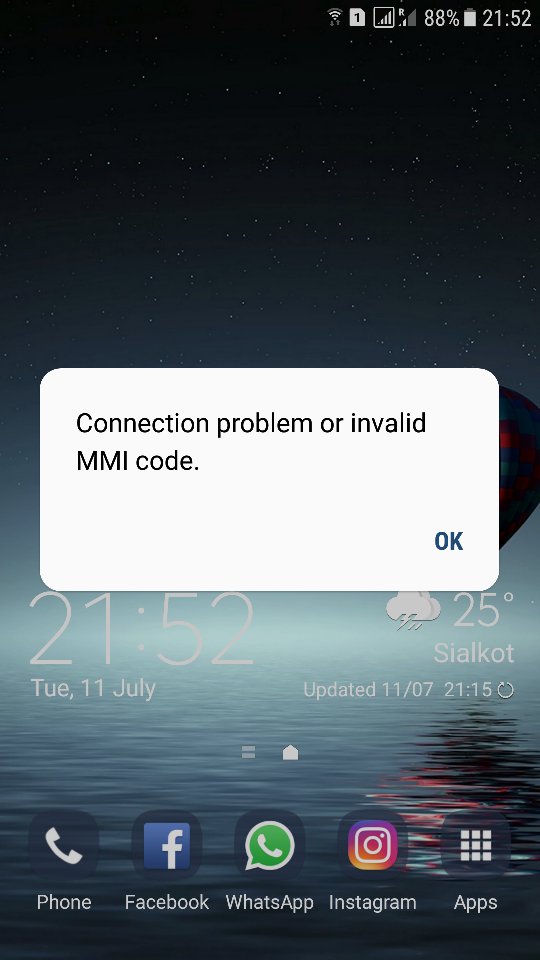 mmi code error - Samsung Members