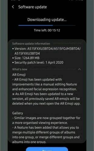 Samsung Galaxy A51 gets One UI 2.1 and April secur... - Samsung Members
