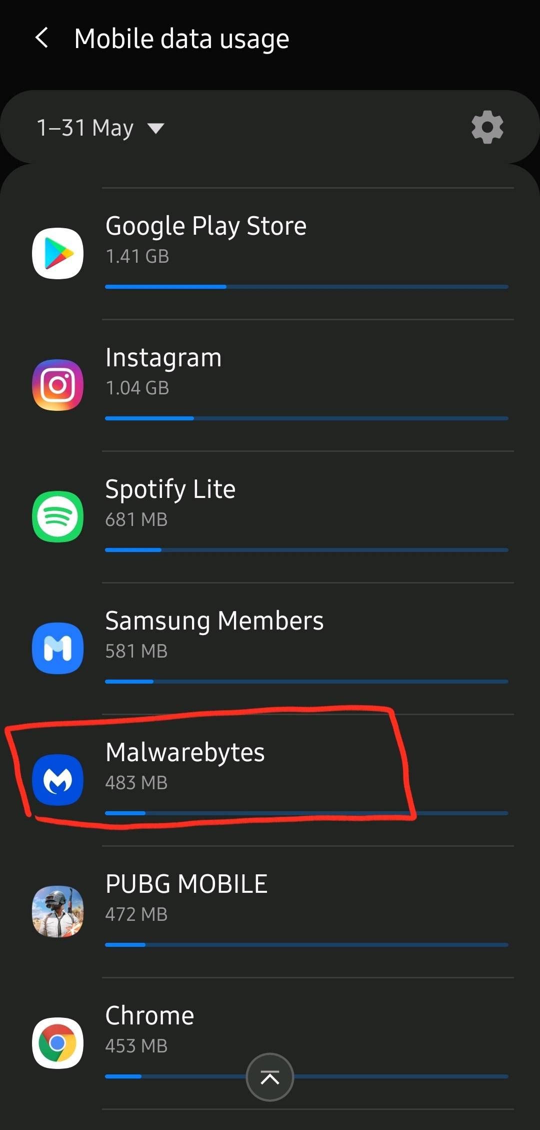 Unknown Apps Using Data Samsung Members