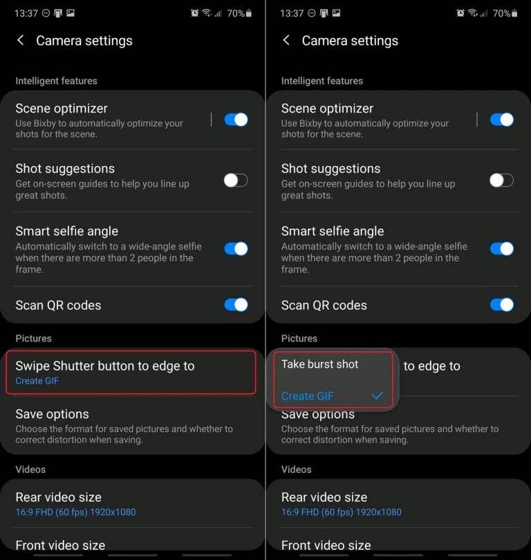 Here's how you capture burst photos on One UI 2.1 - Samsung Members
