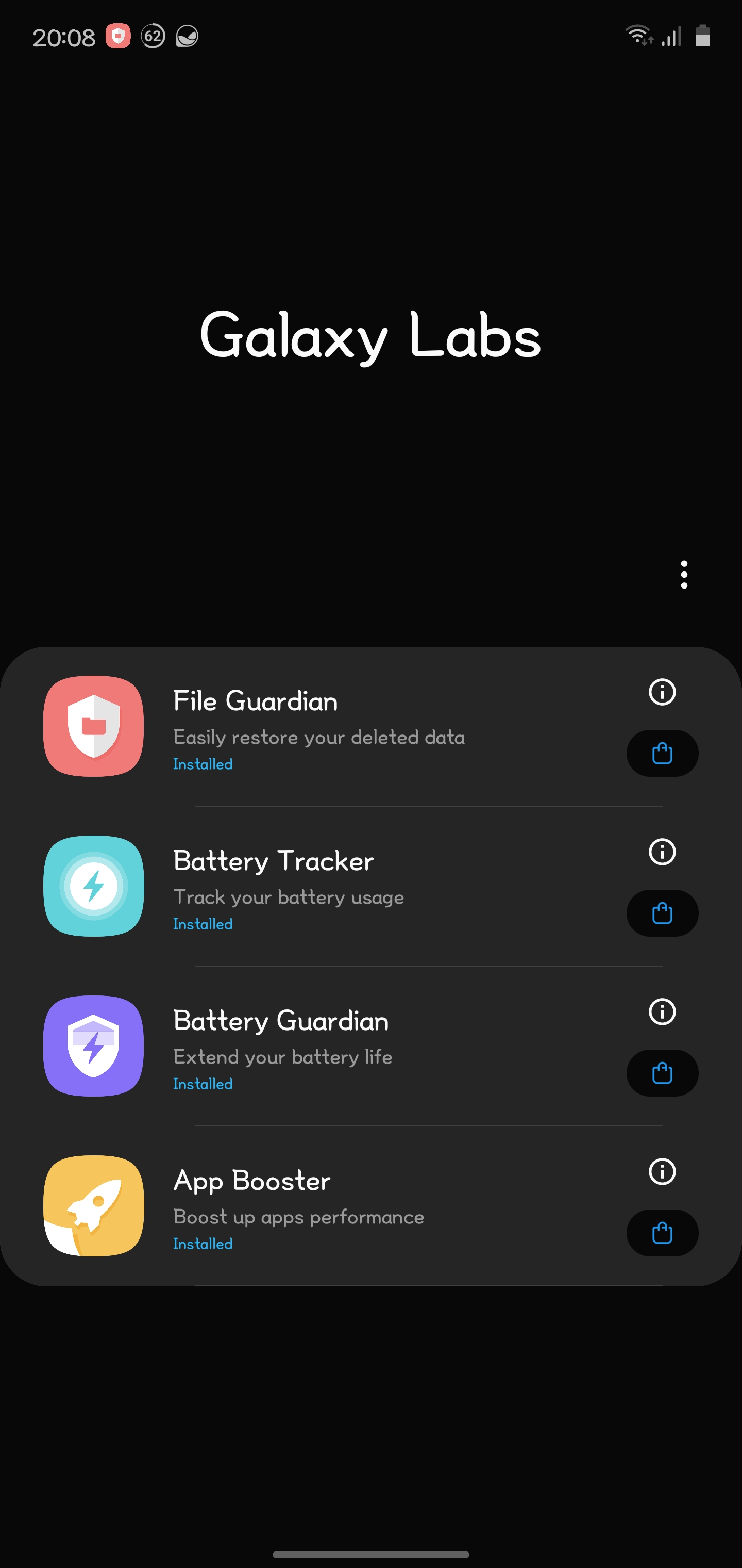 Solved: Galaxy Labs - App Booster, Battery tracker and gua... - Samsung  Members