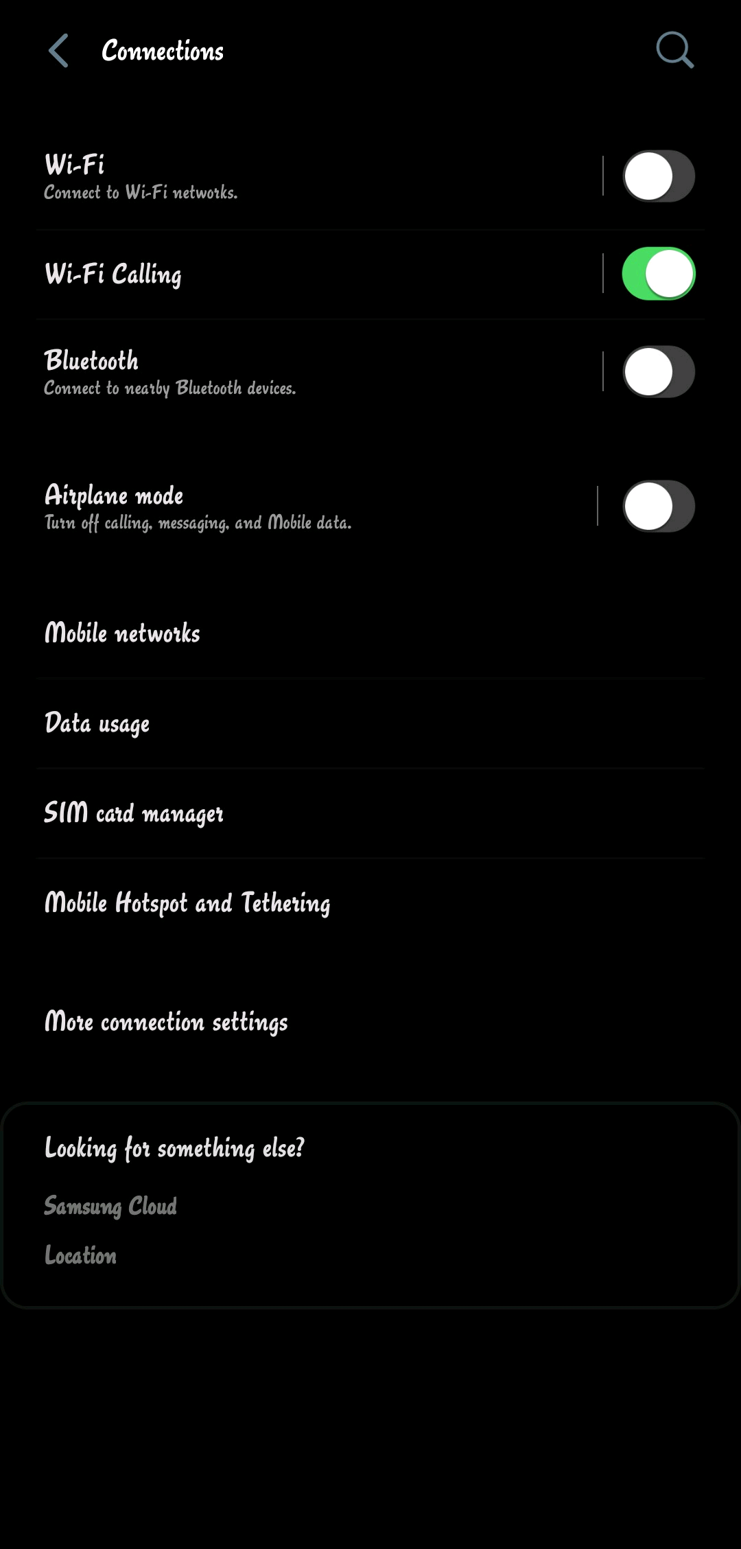 wifi calling samsung a50