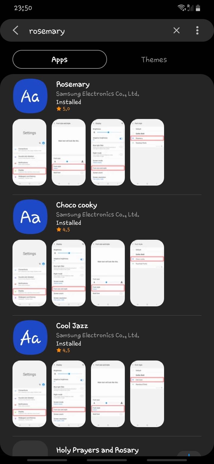 I want to download rosemary and cool jazz font for... - Page 2 - Samsung  Members