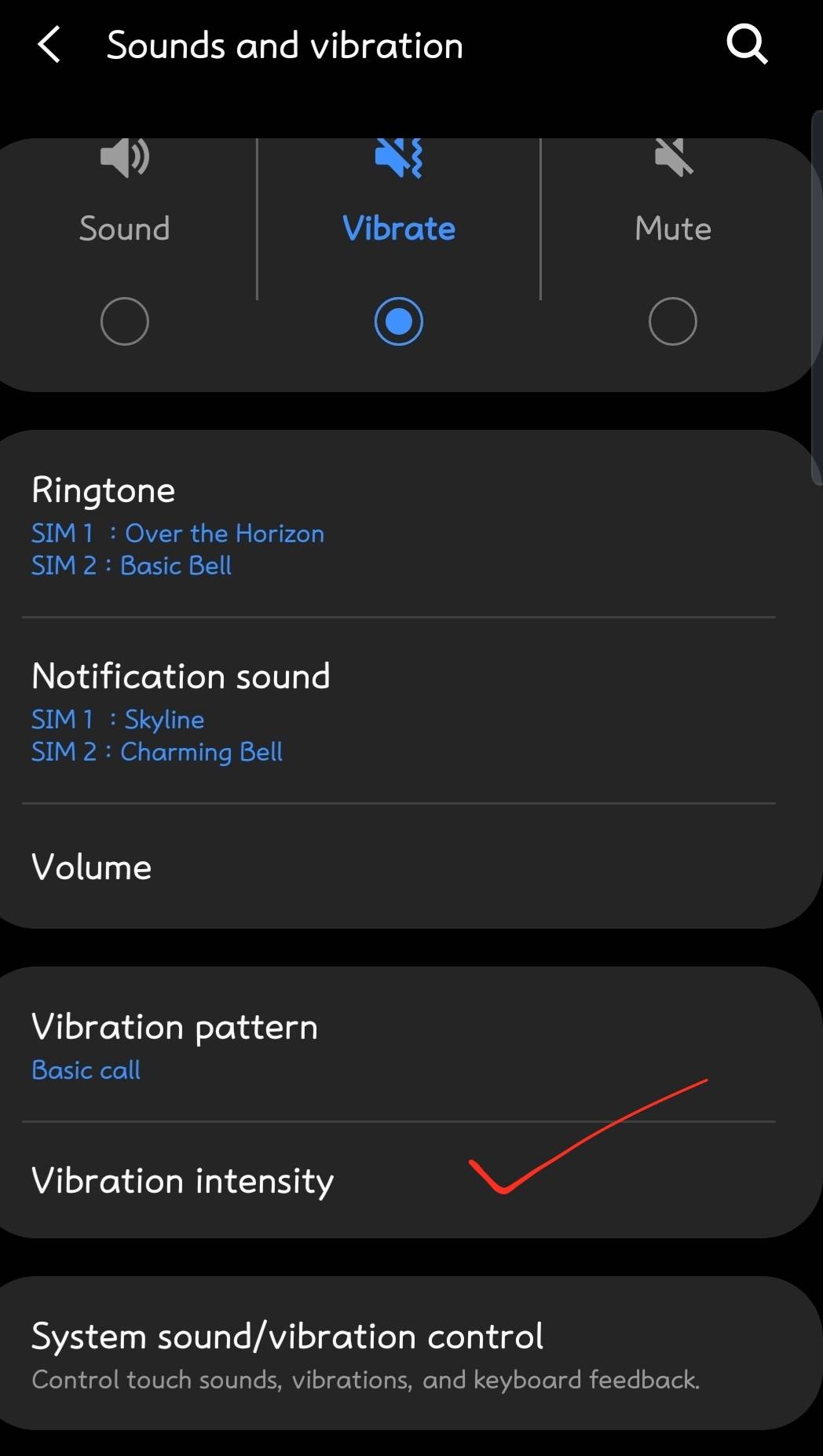 Activate vibration while typing - Samsung Members