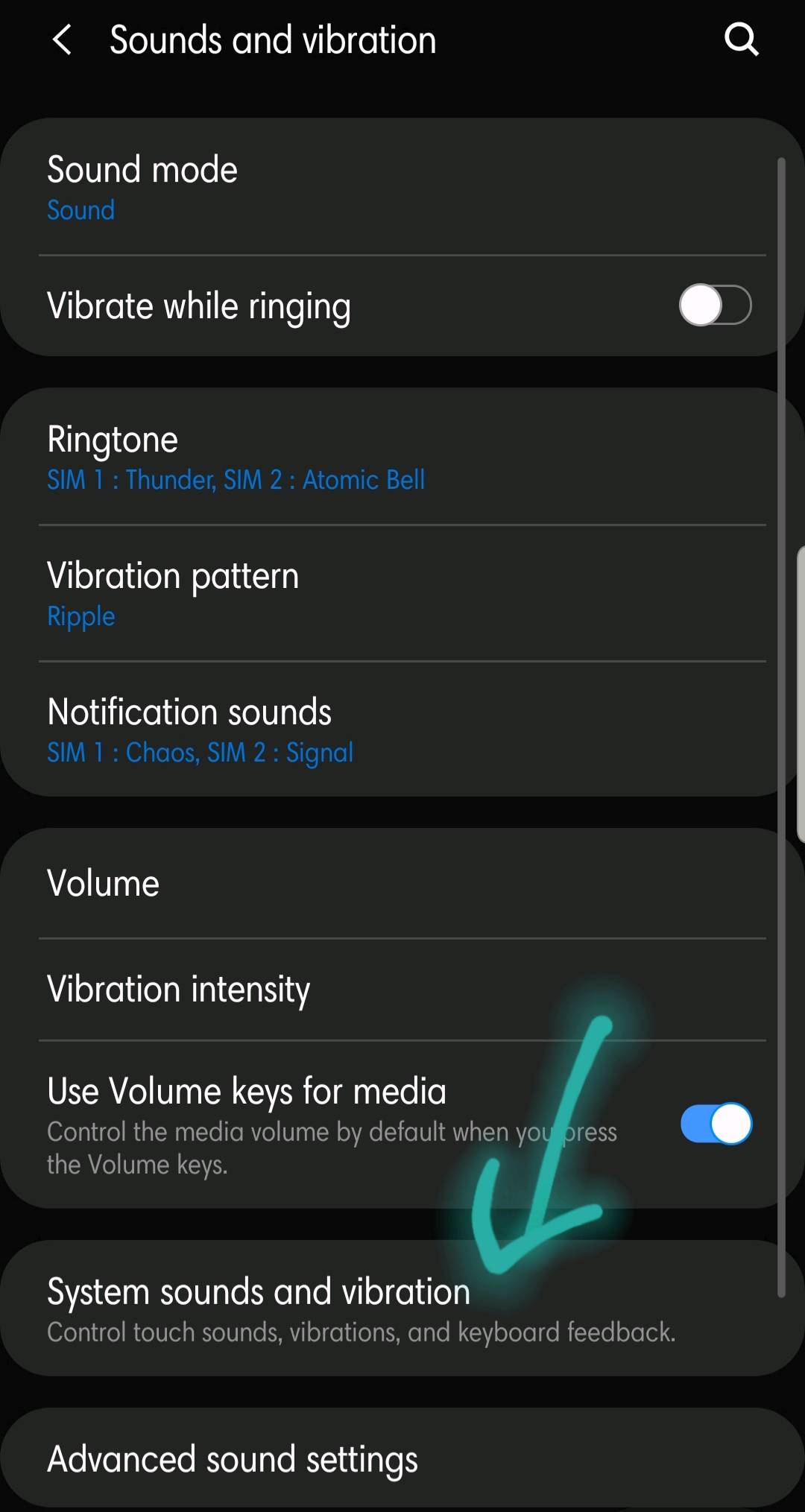 where is vibration haptic feedback in samsung M30 - Samsung Members