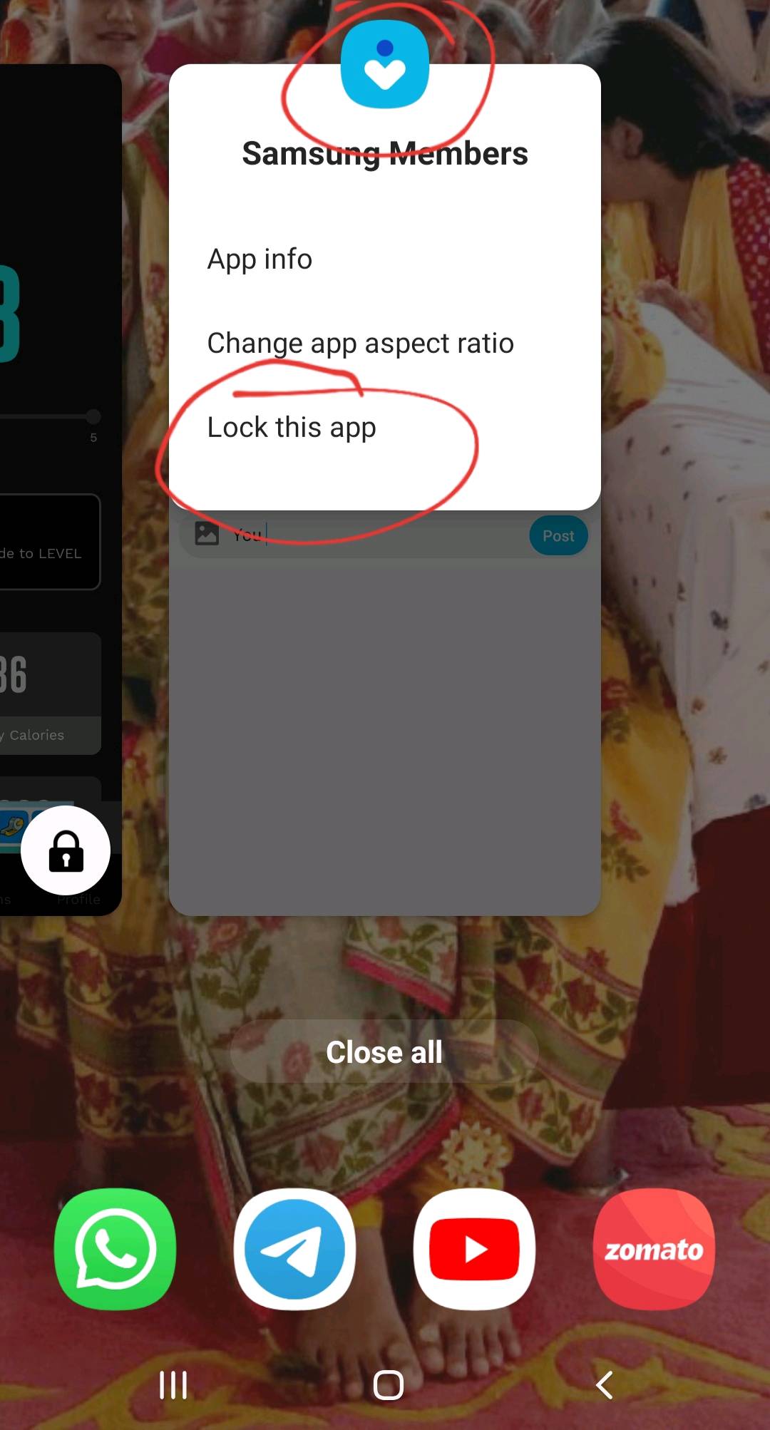 app lock in samsung m30