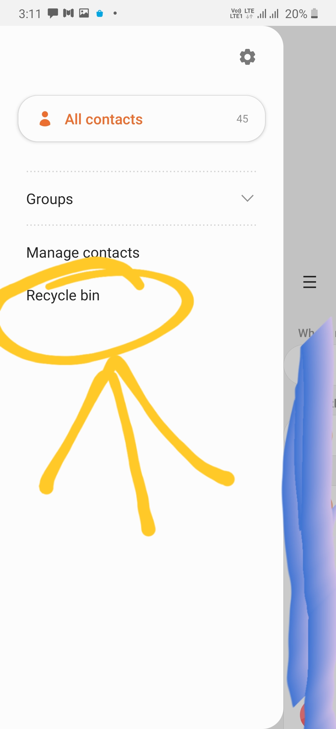 contact recycle bin - Samsung Members