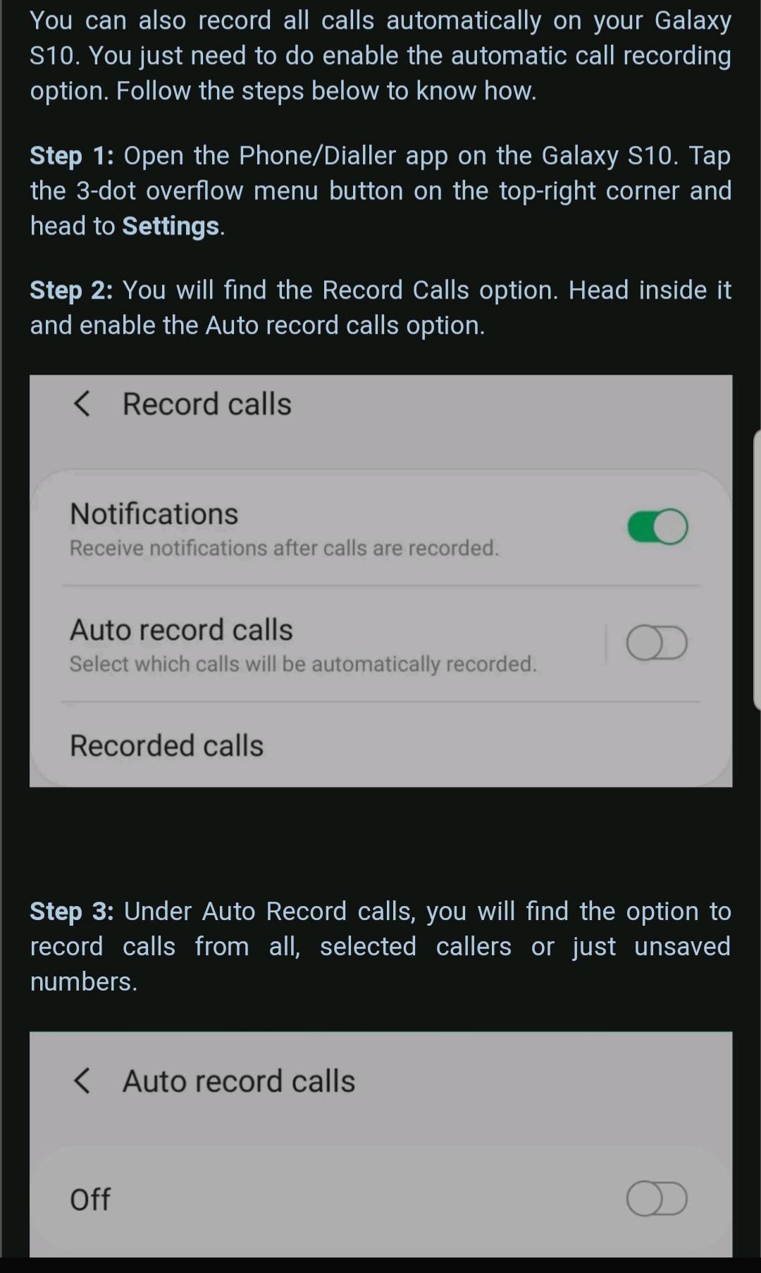 Call Recording Problem in S10 - Samsung Members