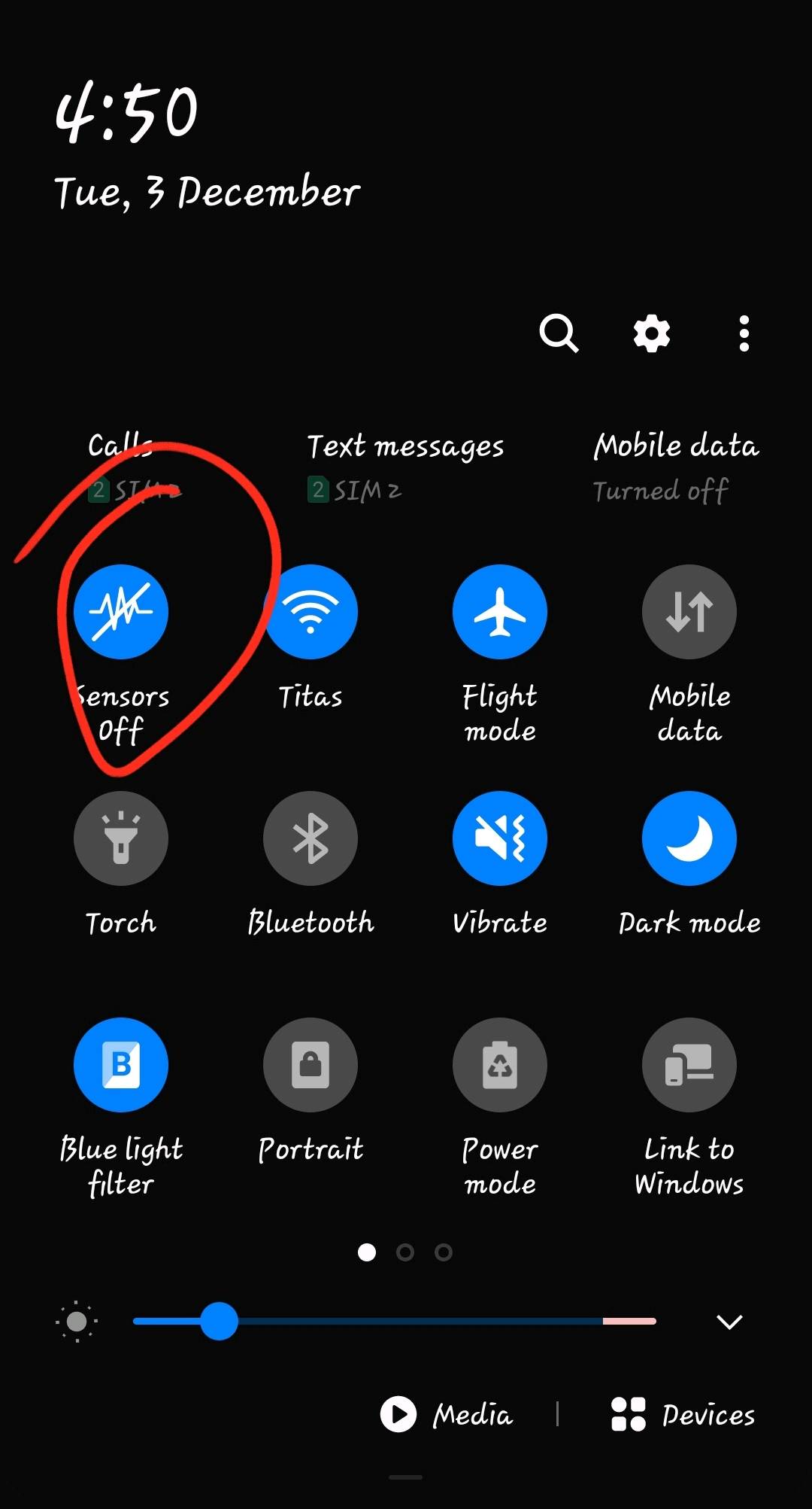 Solved: what is sensor off. - Samsung Members
