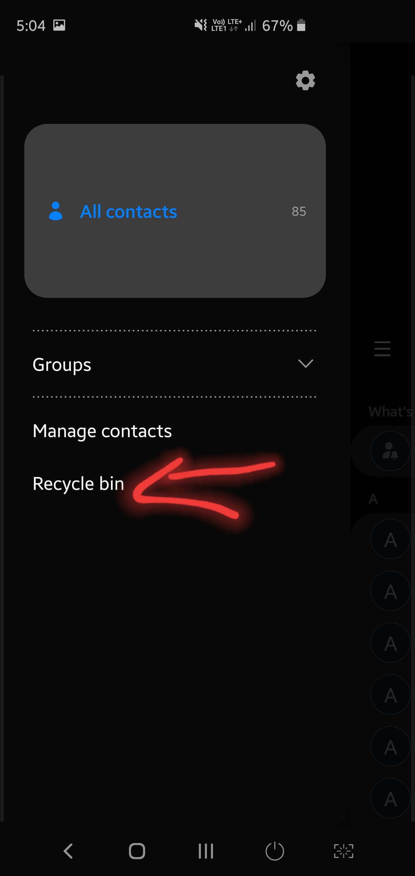 recycle bin in samsung a31