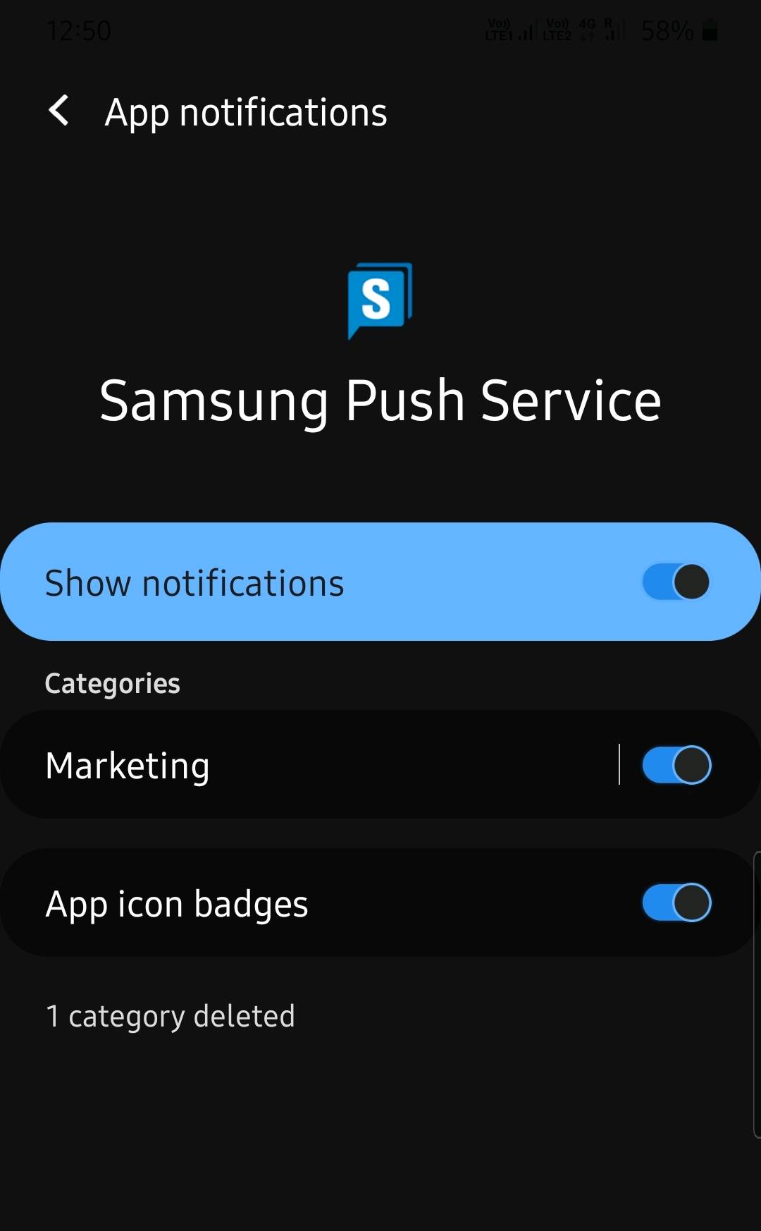 Samsung Push Service bug - Samsung Members