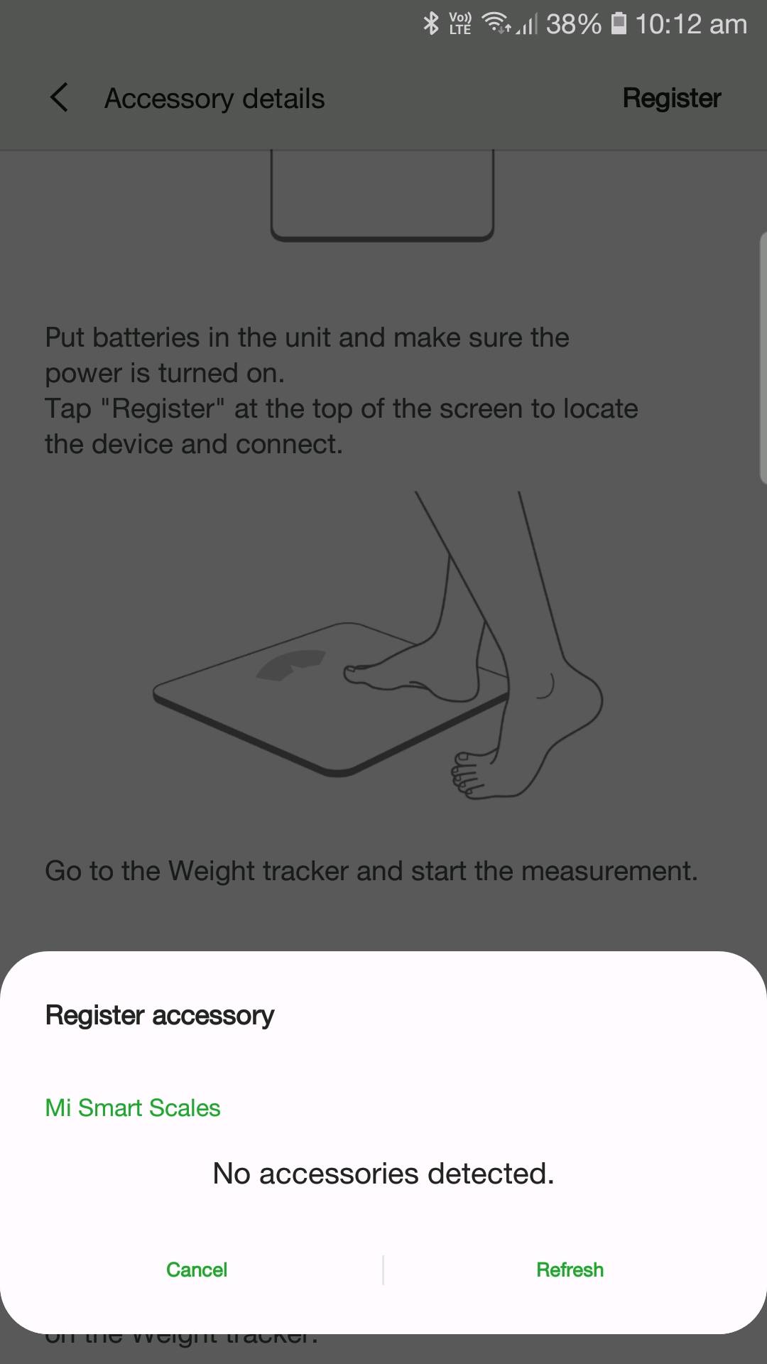 Mi Body Composition Scale not pairing with Samsung... - Samsung Members