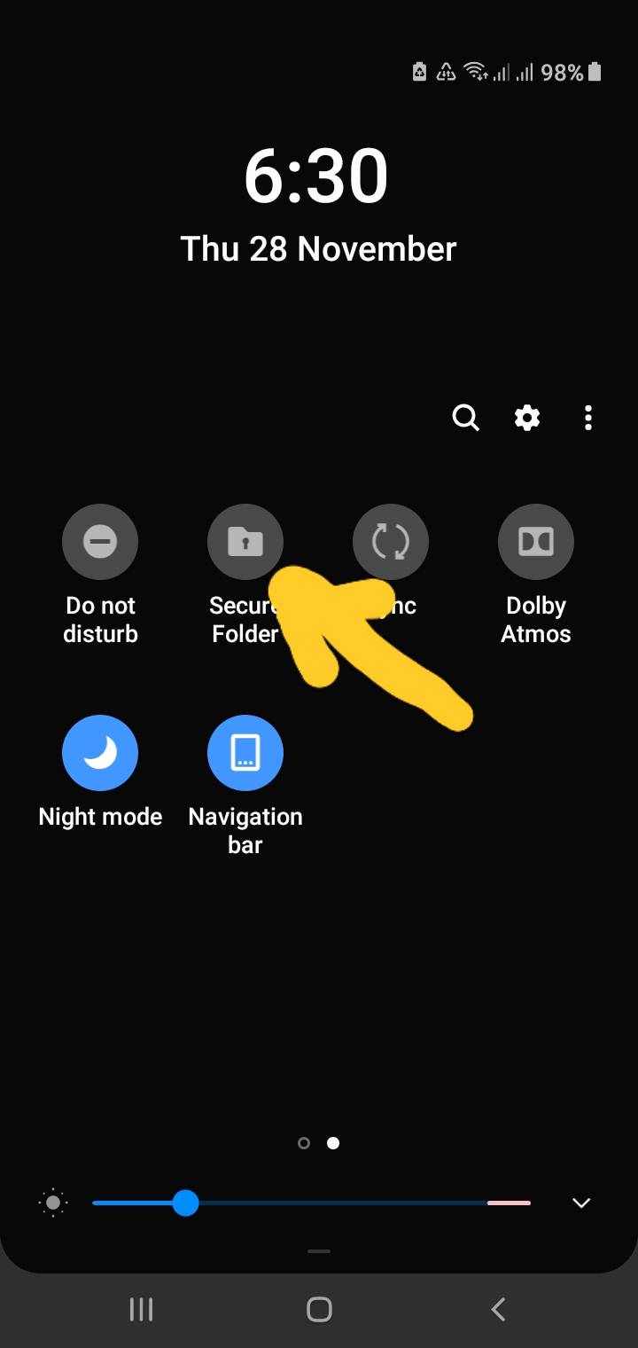 samsung a20s folder