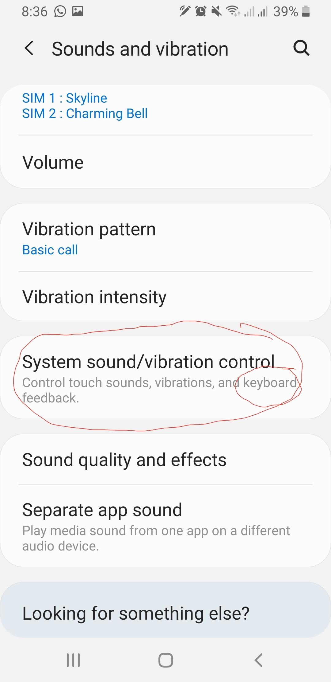 samsung a71 keyboard vibration